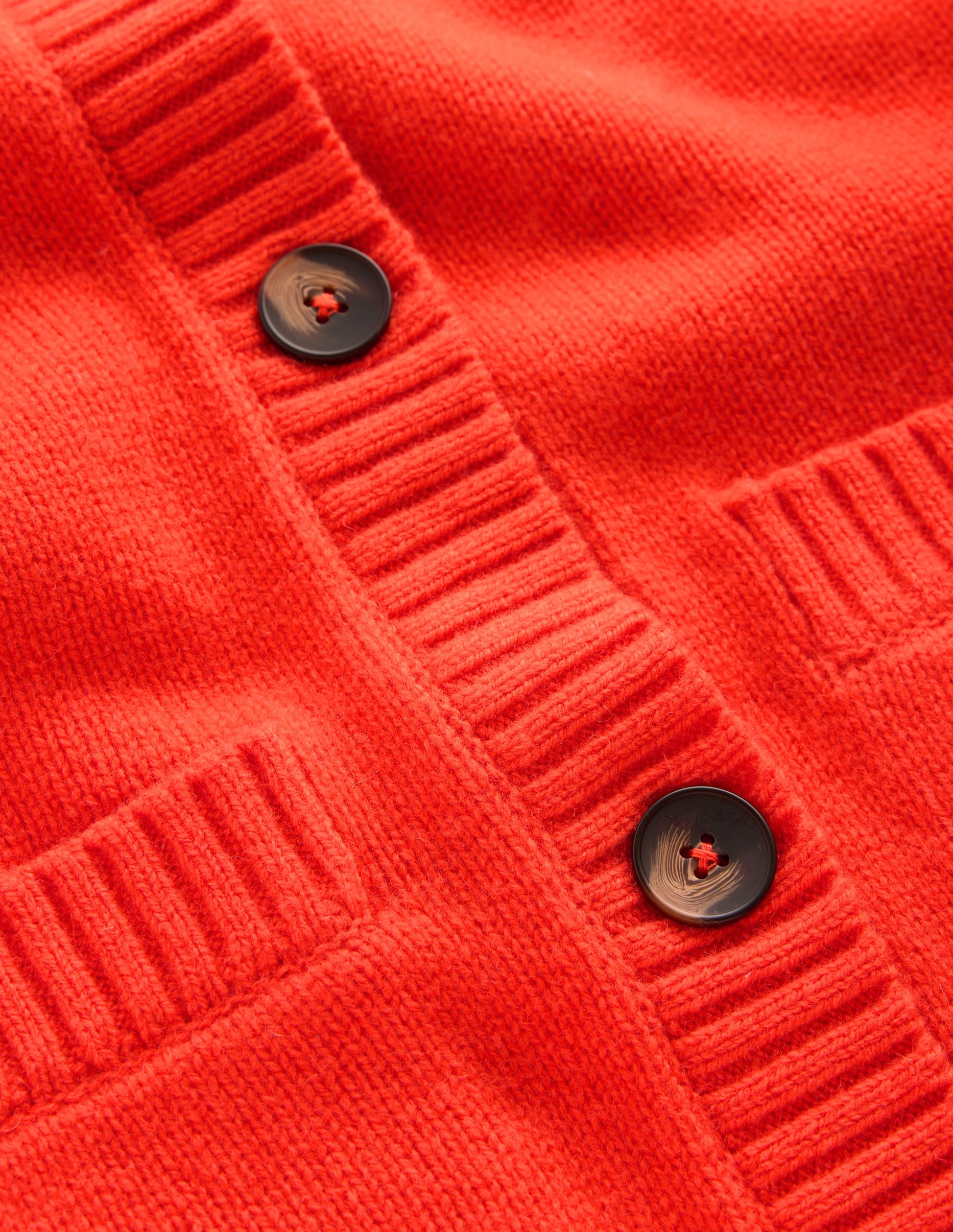 Marta Merino Wool Cardigan-Sunset Orange-6