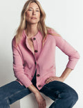 Marta Merino Wool Cardigan-Spring Blossom Pink