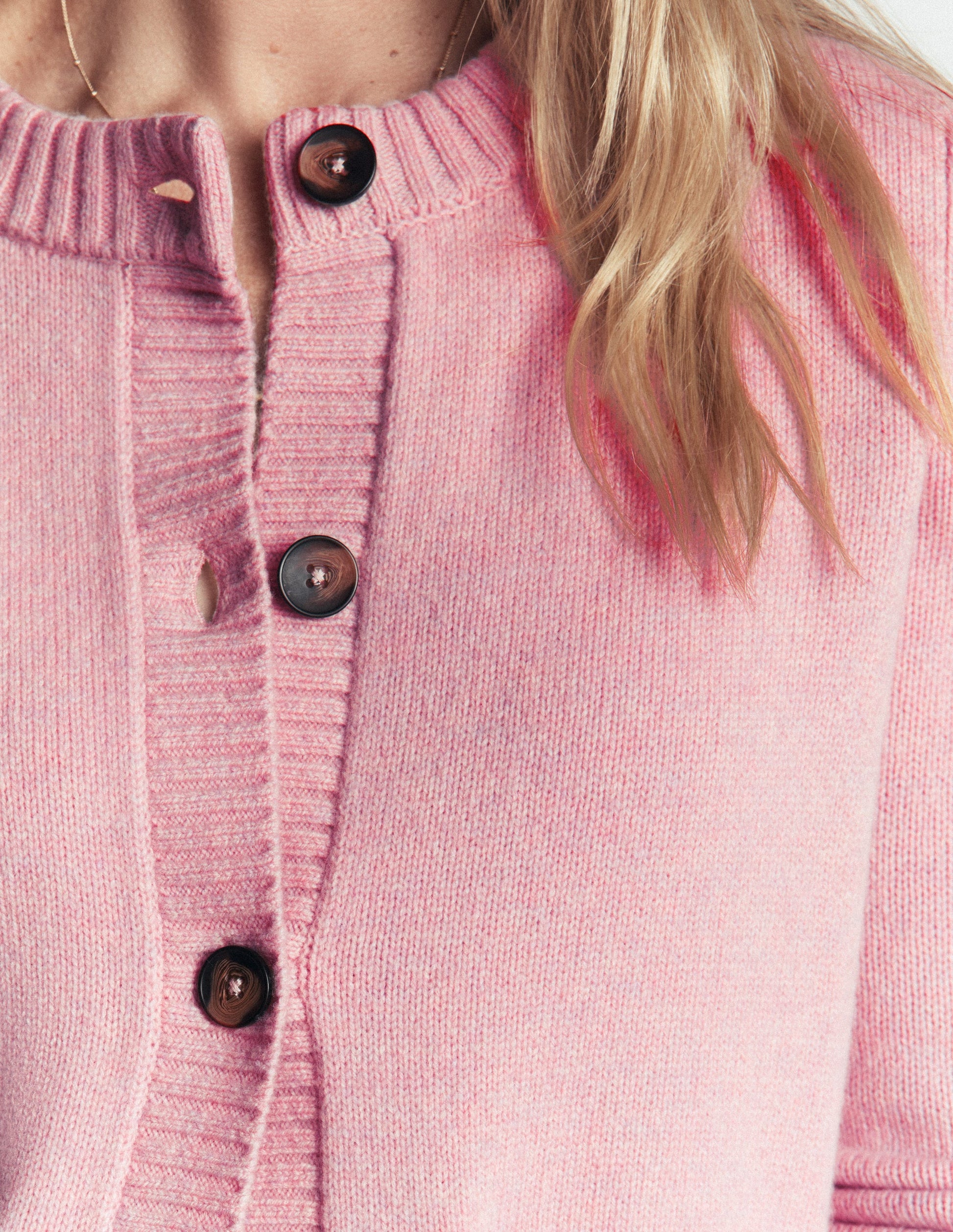 Marta Merino Wool Cardigan-Spring Blossom Pink-4