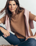Marta Merino Wool T-shirt-Cappuccino