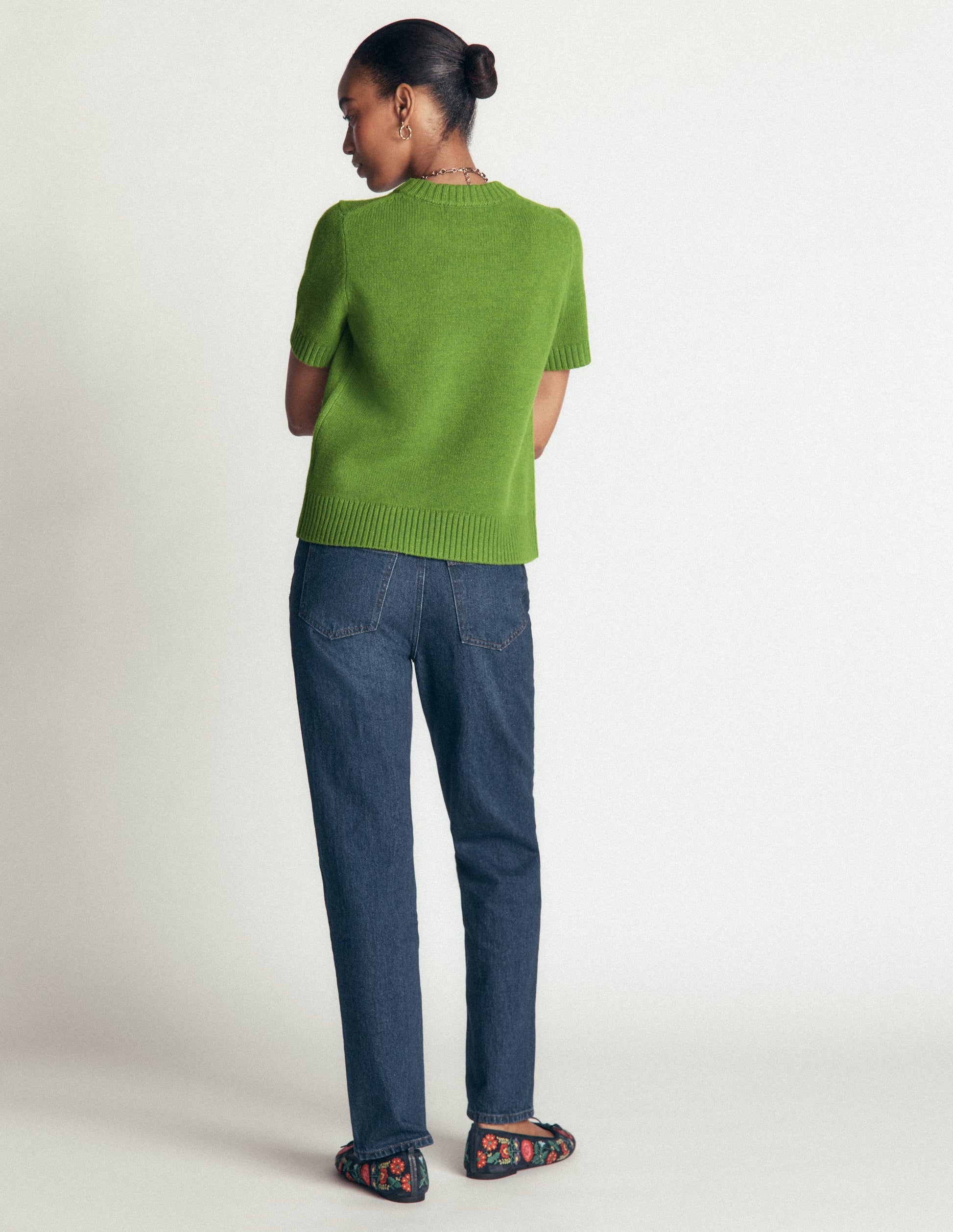 Marta Merino Wool T-shirt-Juicy Apple-3