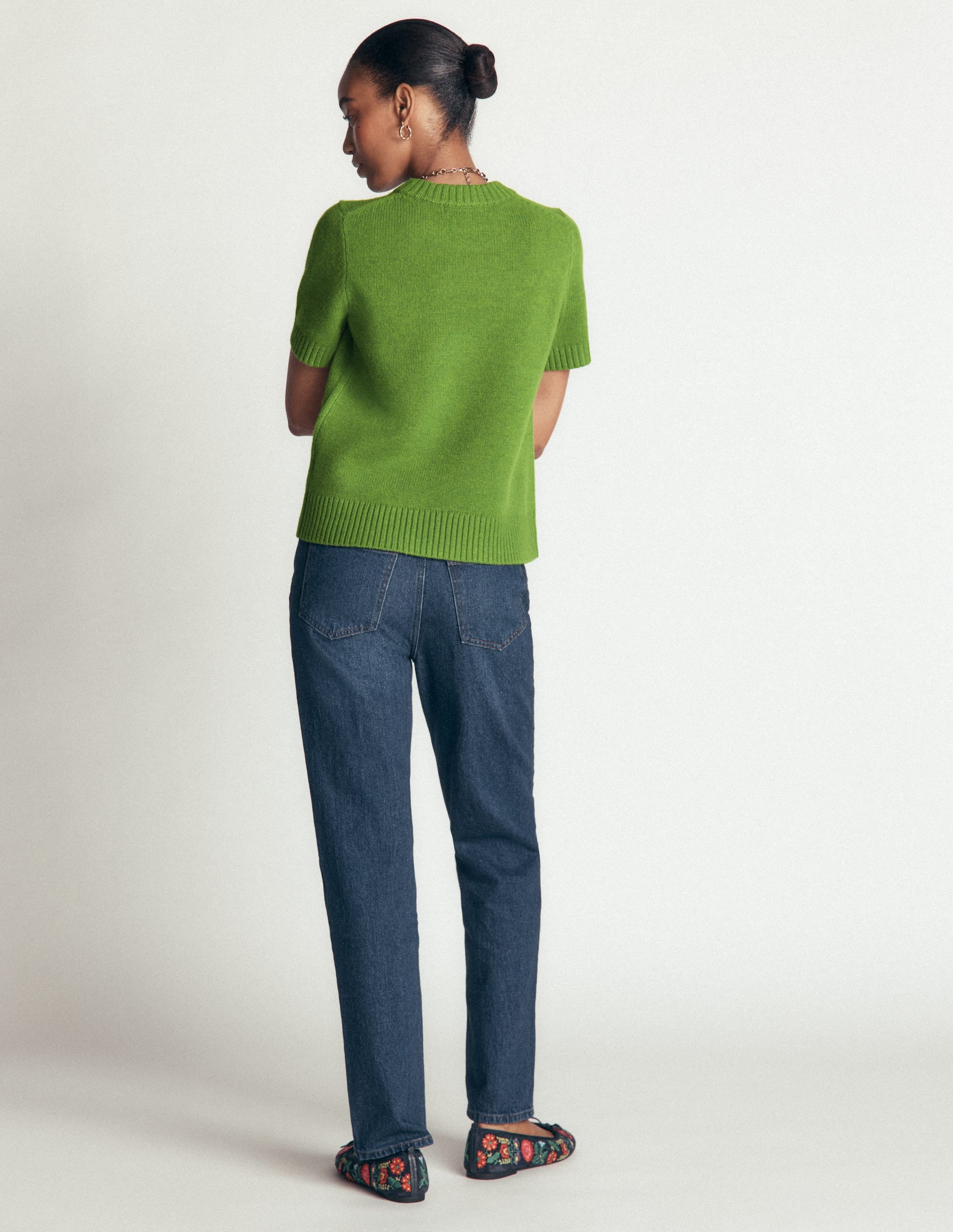 Marta Merino Wool T-shirt-Juicy Apple - Image 3