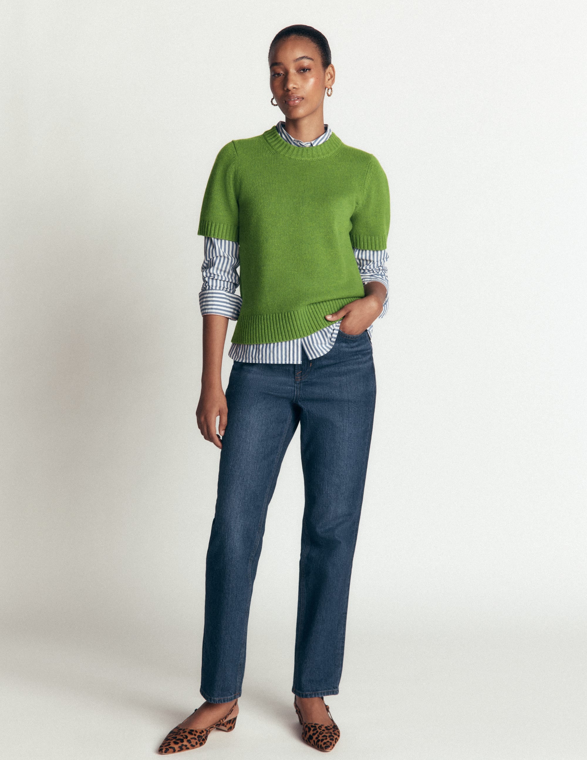 Marta Merino Wool T-shirt-Juicy Apple - Image 5