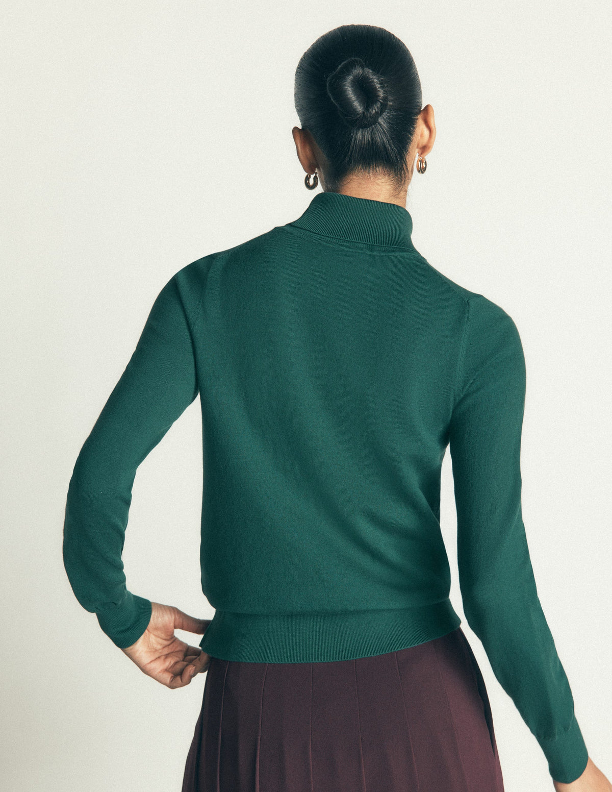 Camilla Roll Neck Jumper-Midnight Teal-3