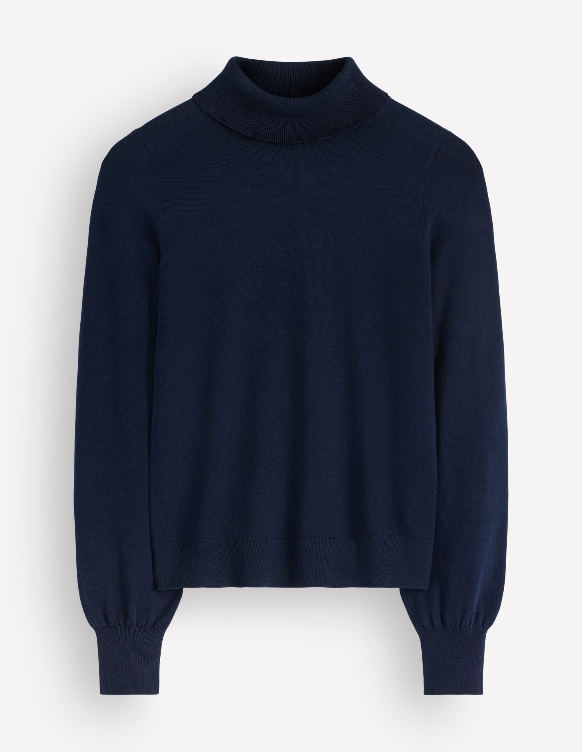 Camilla Roll Neck Jumper-Navy - Image 6