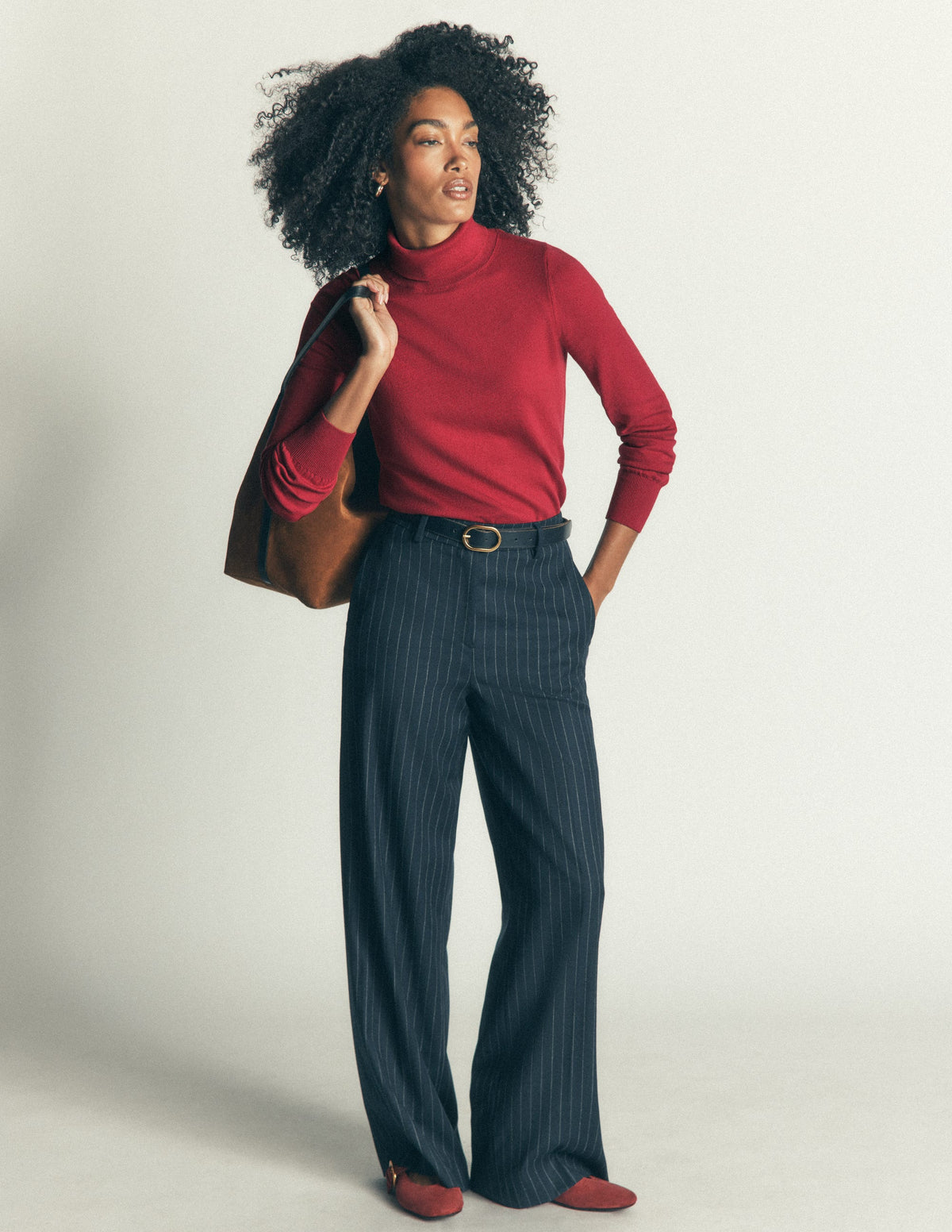 Camilla Roll Neck Jumper-Red Earth-4