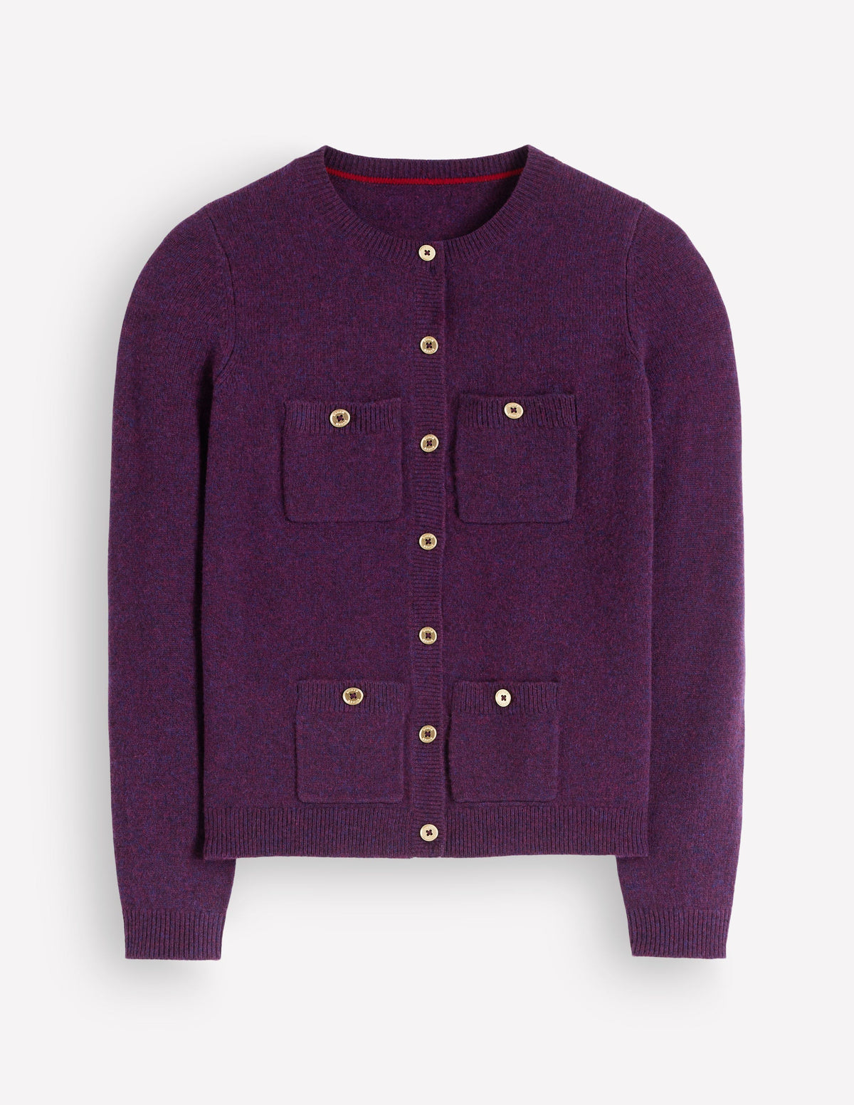 Marianne Merino Wool Cardigan-Dark Cherry - Image 6