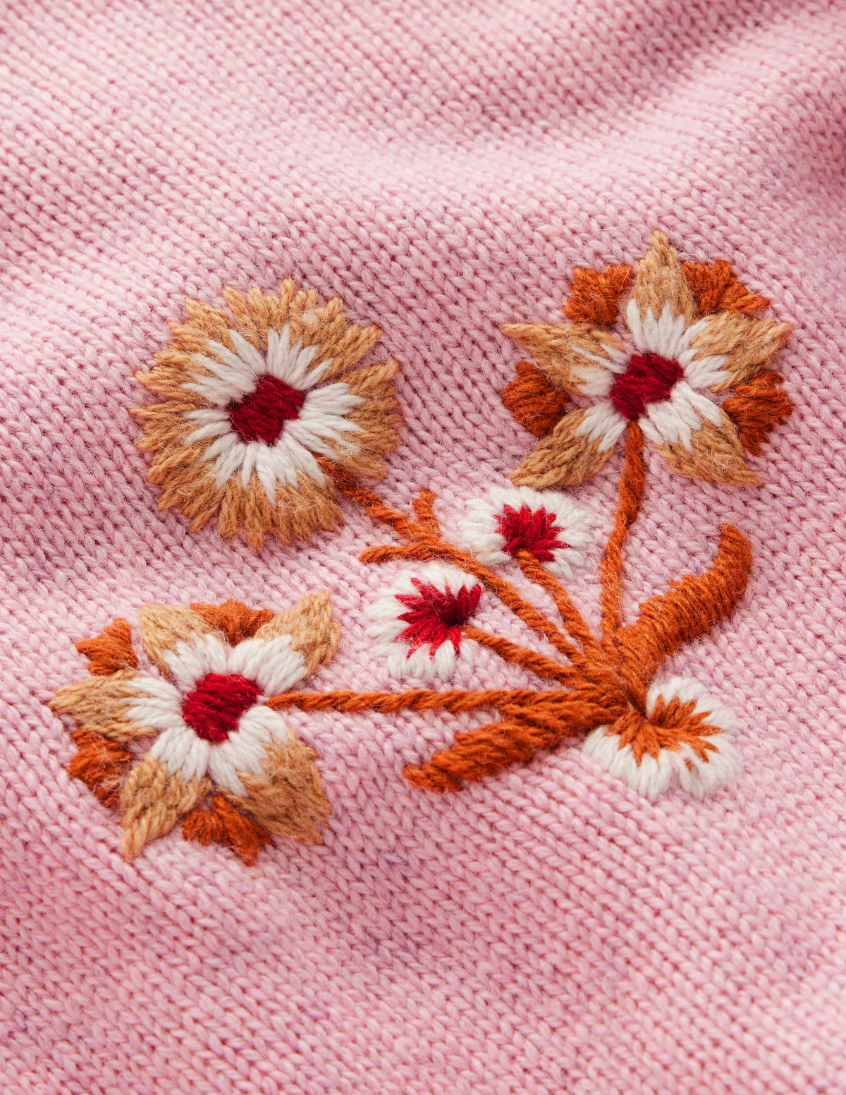 Ella Embroidered Knit Jumper-Spring Blossom Pink, Floral-6