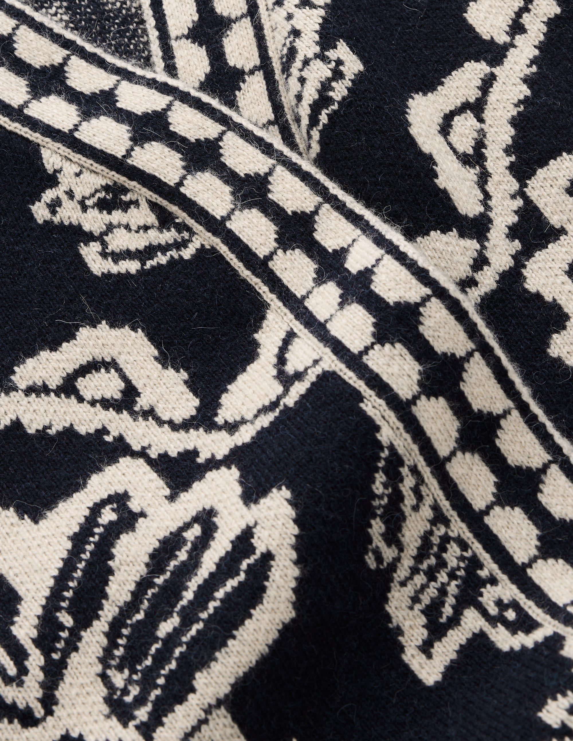 Belted Wrap Knitted Cardigan-Navy - Image 7