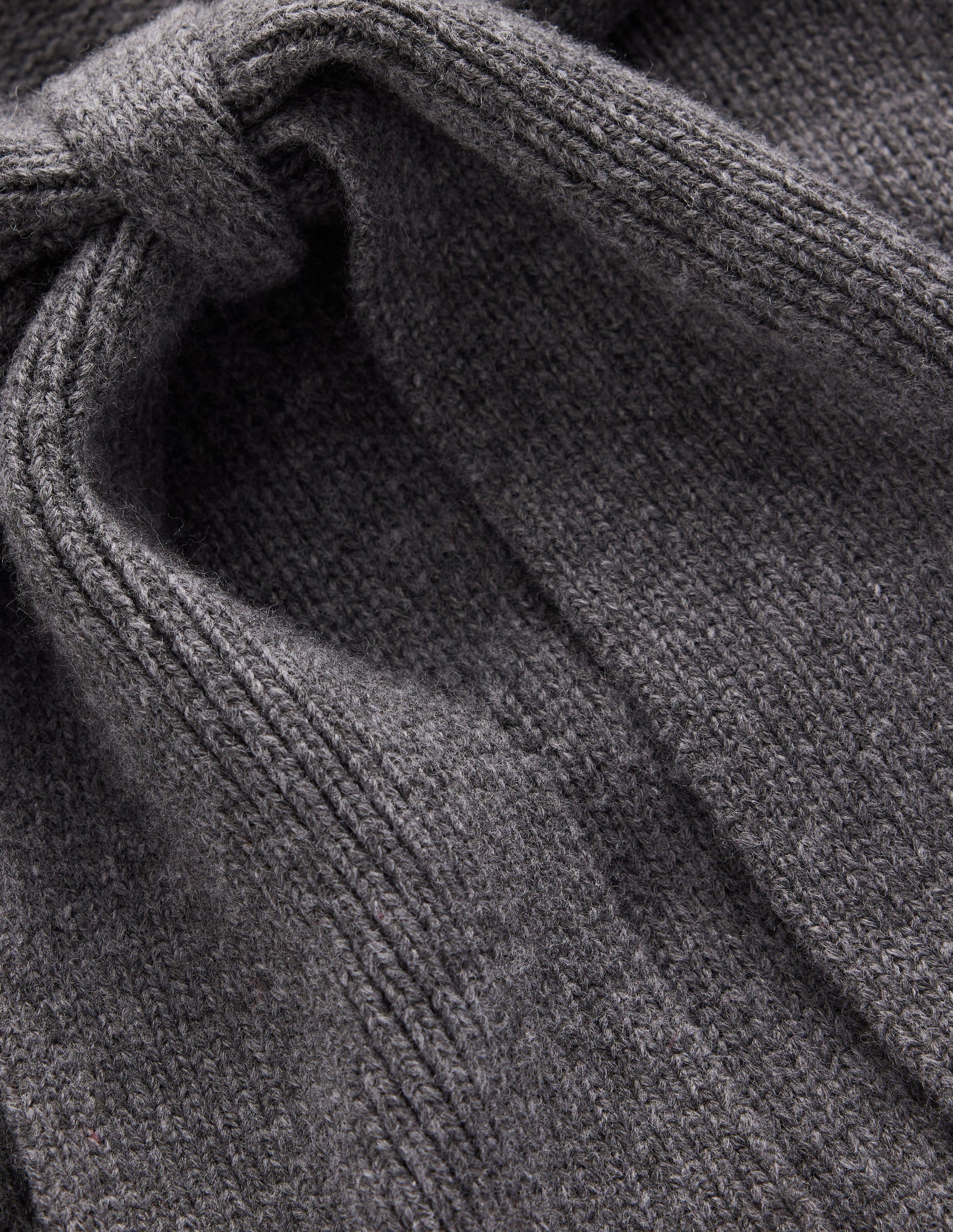 Lydia Tie Neck Knitted Jumper-Charcoal Melange-7