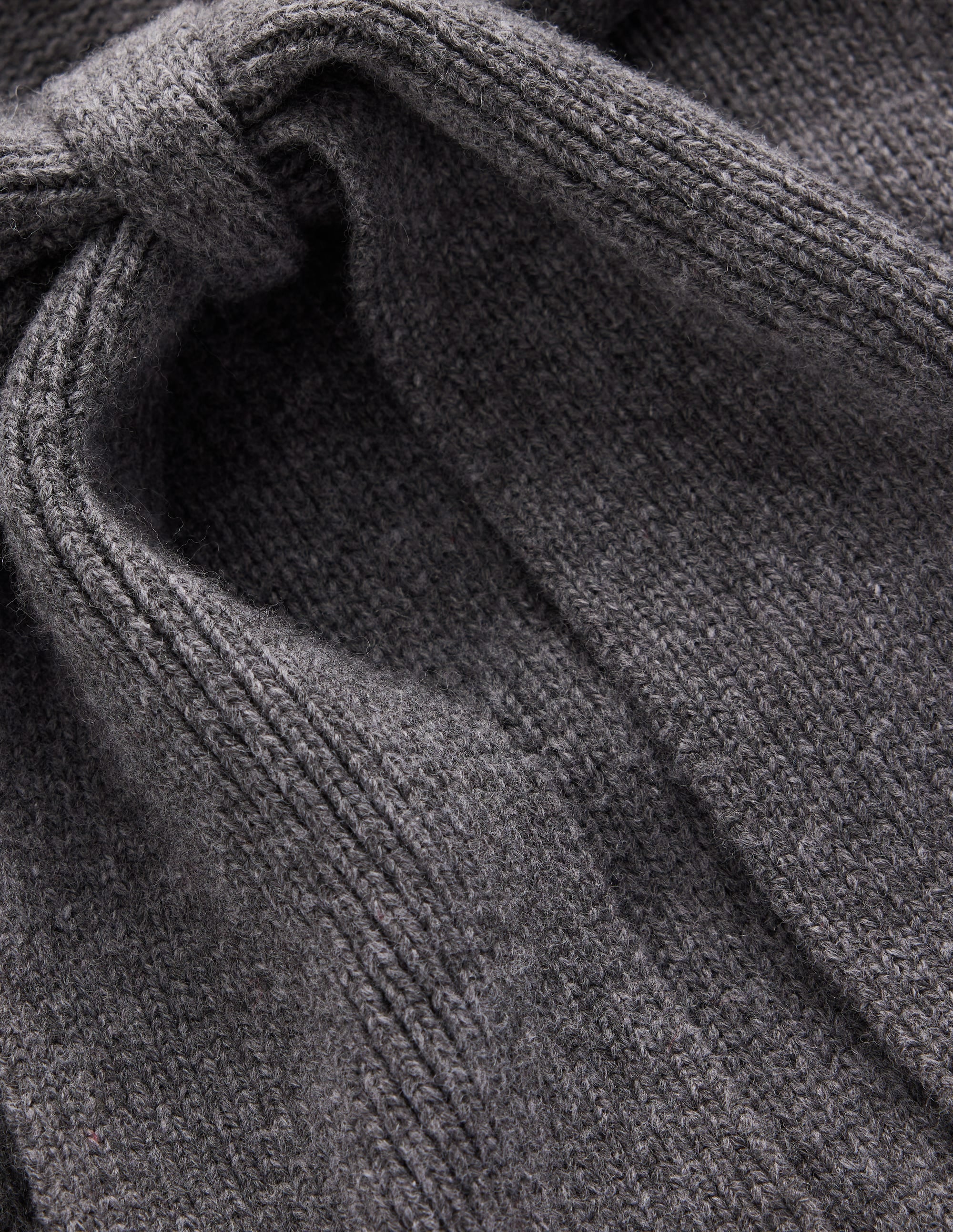 Lydia Tie Neck Knitted Jumper-Charcoal Melange - Image 7