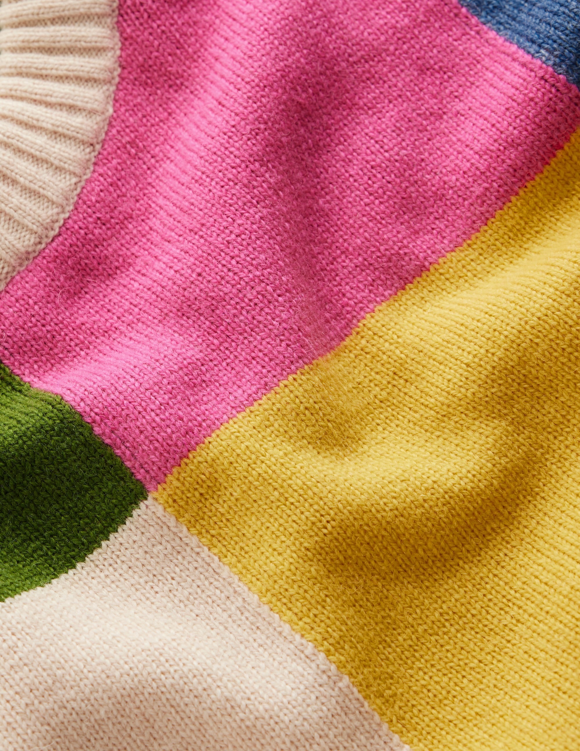 Ariadne Wool Blend Jumper-Multi Gingham - Image 8