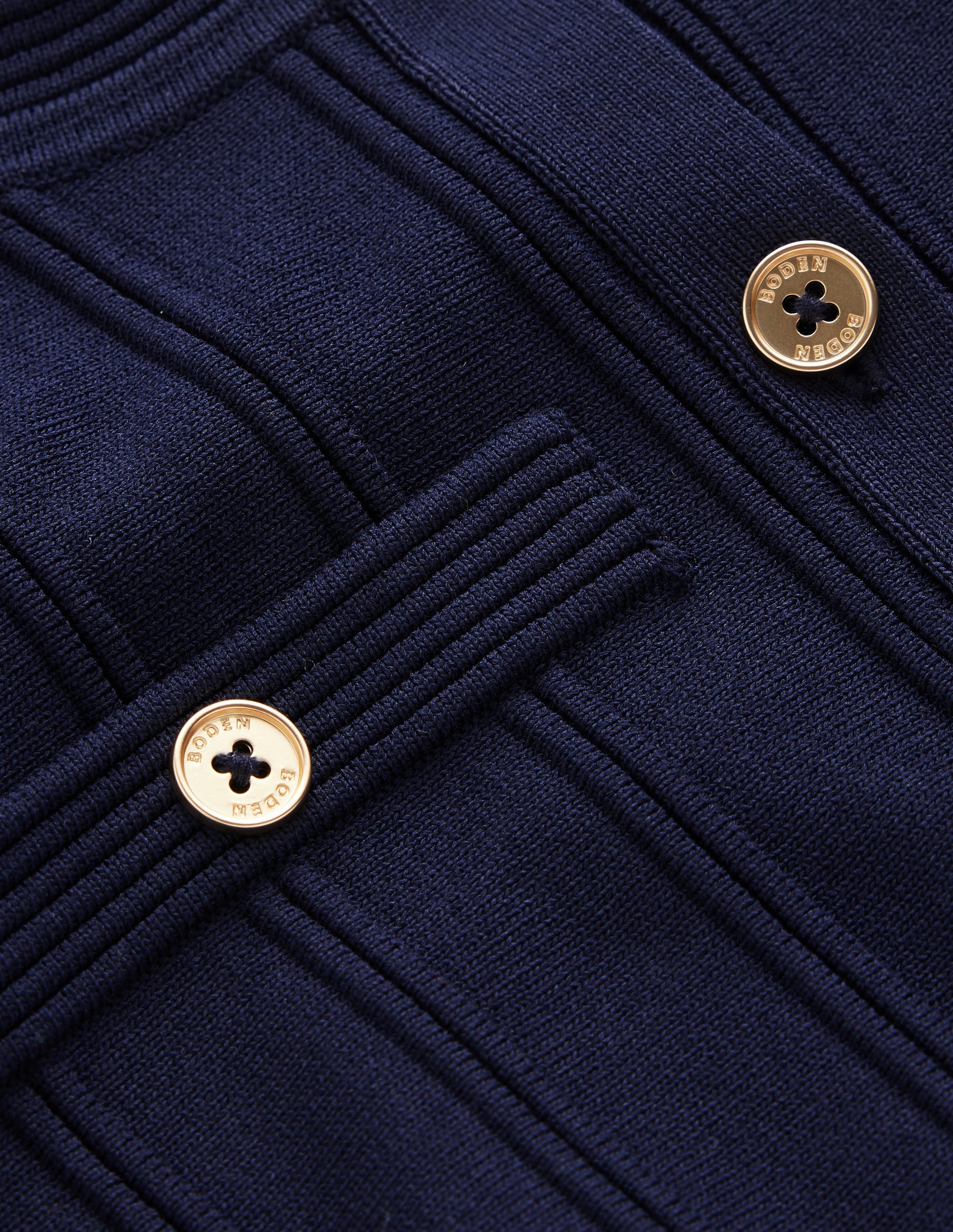 Ottoman Stitch Cardigan-Navy-8