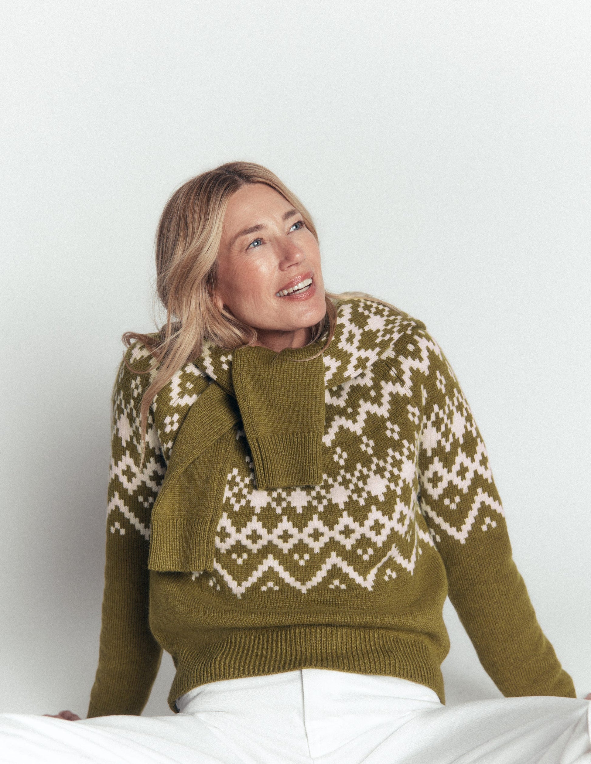 Mae Fair Isle Knitted Jumper-Cross Country-3