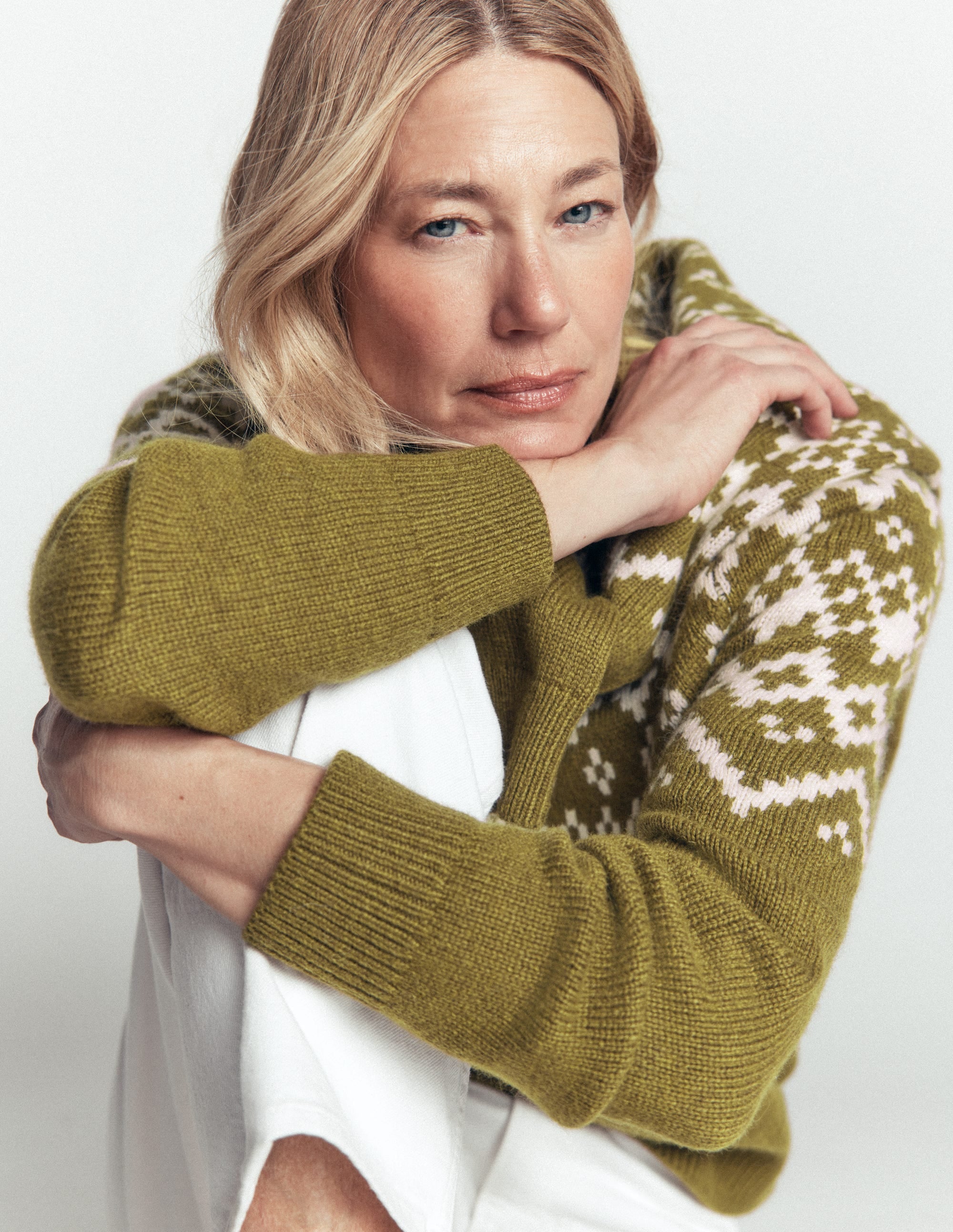 Mae Fair Isle Knitted Jumper-Cross Country - Image 6