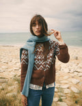 Mae Fair Isle Cardigan-Potting Soil