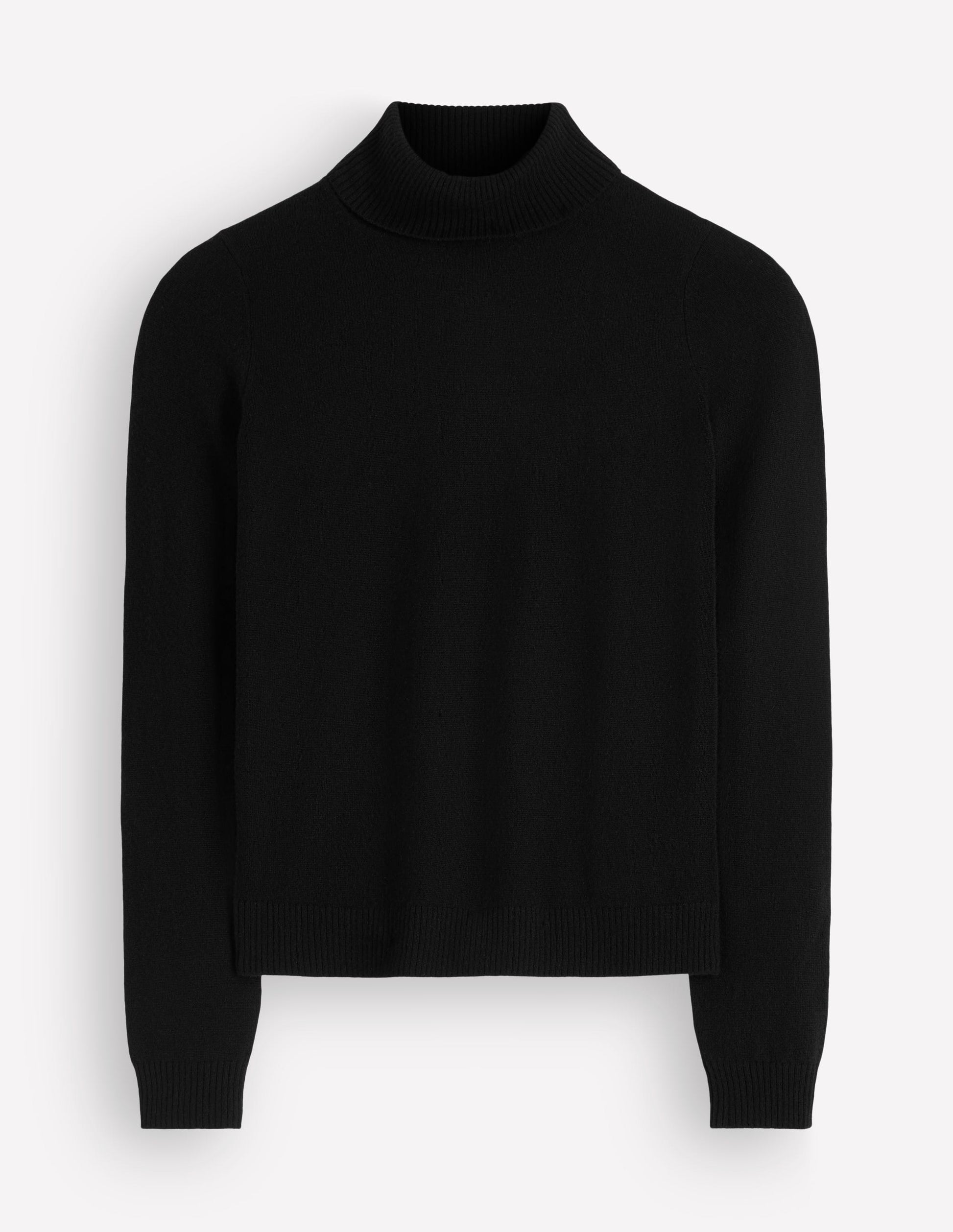 Elsie Cashmere Roll Neck-Black-5