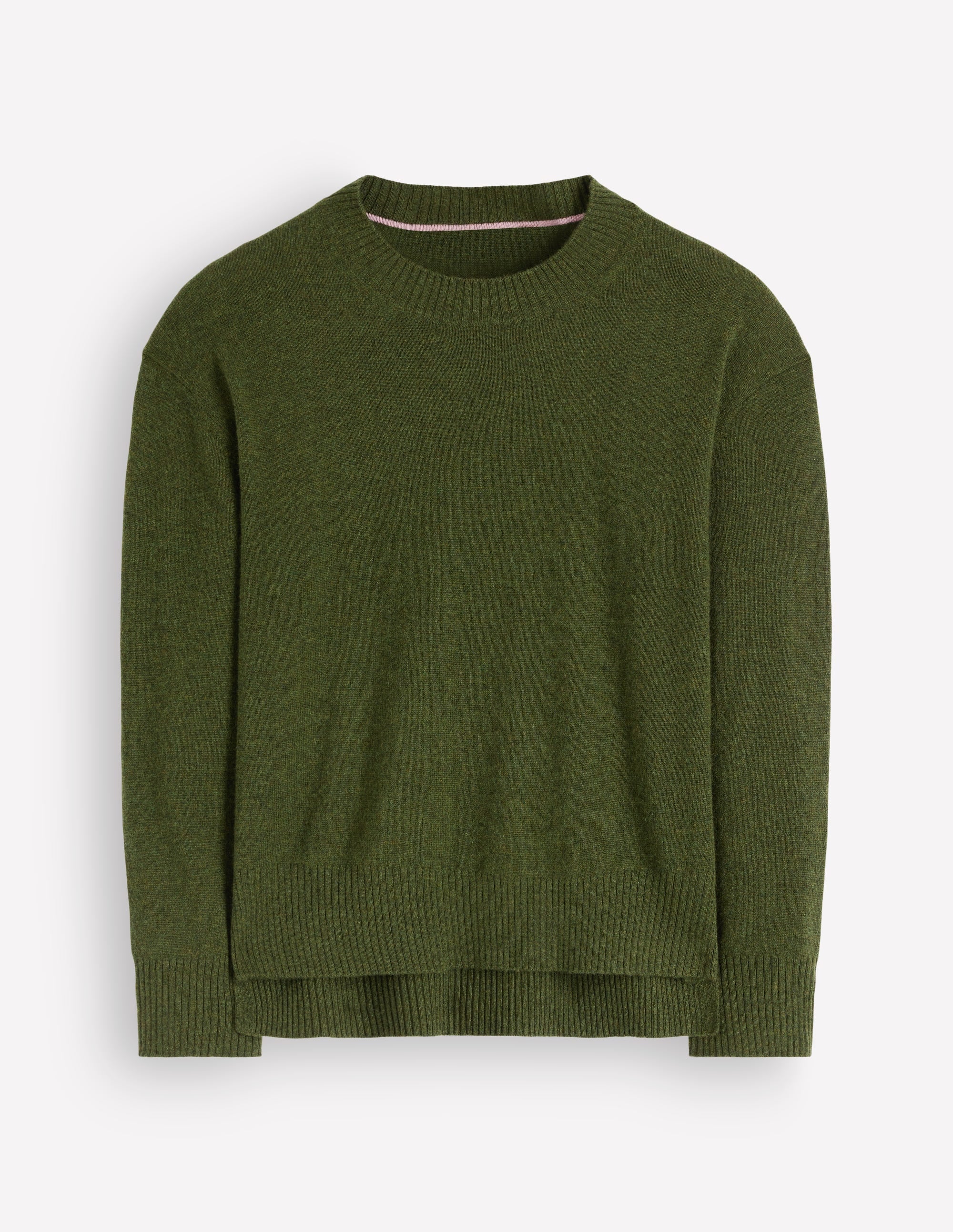 Fay Cashmere Crew Neck Jumper-Dark Courtyard melange - Image 5