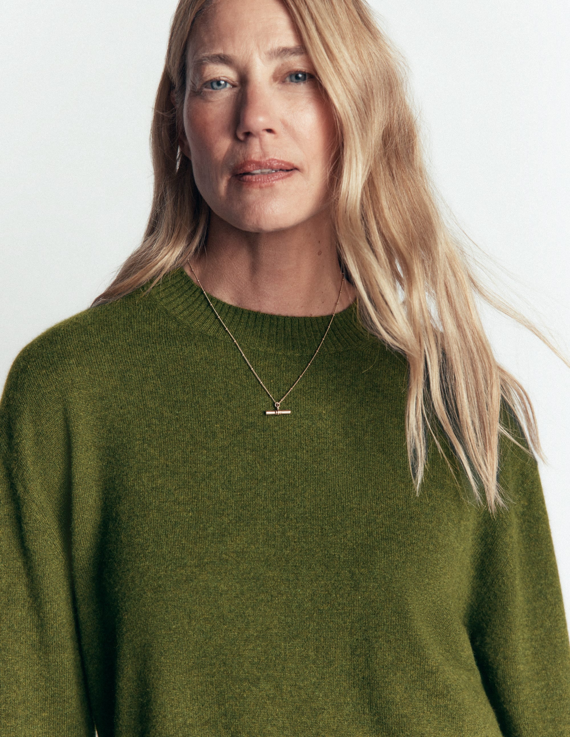 Fay Cashmere Crew Neck Jumper-Dark Courtyard melange - Image 2