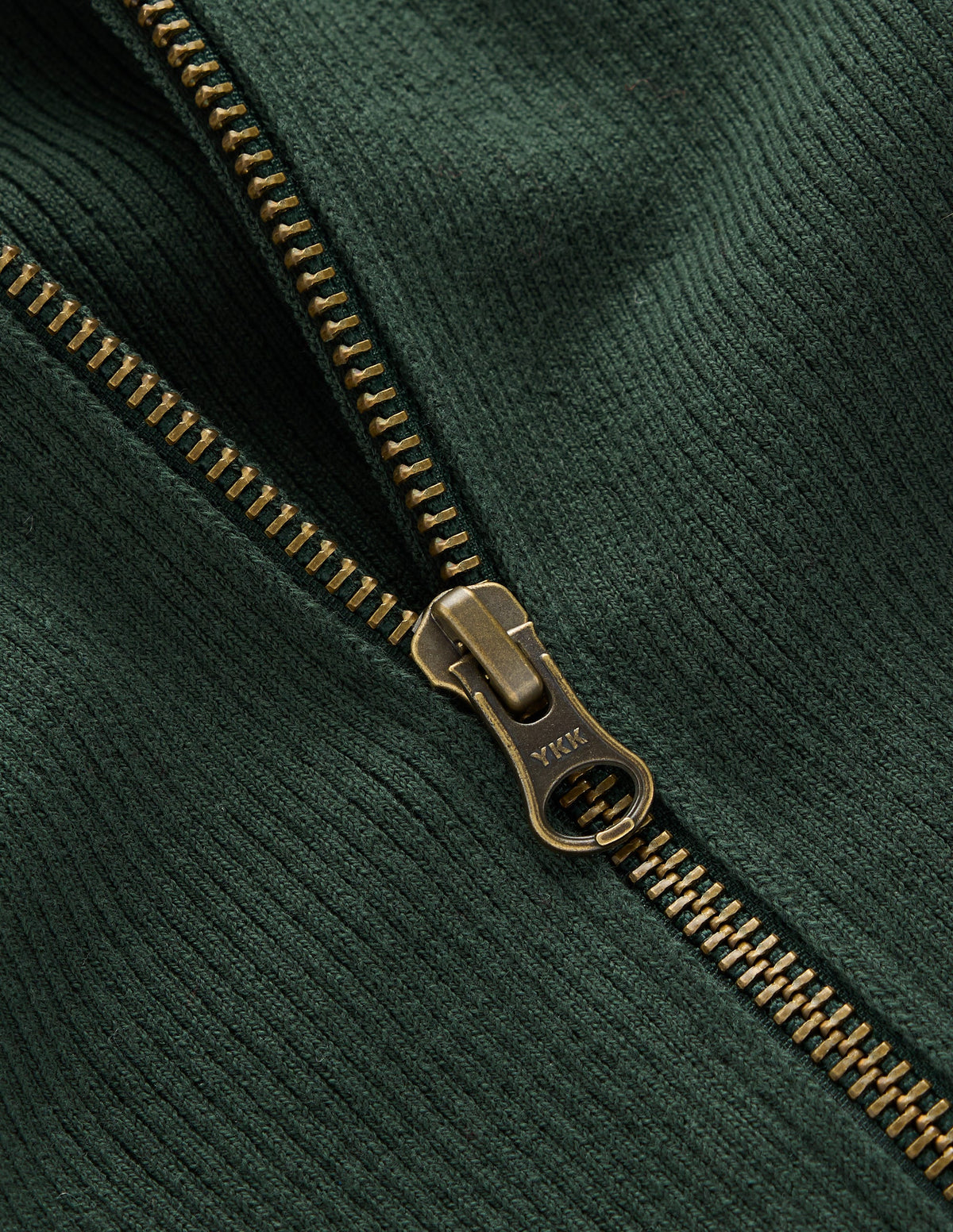 Zelda Half-Zip Ribbed Jumper-Forest Glade-6
