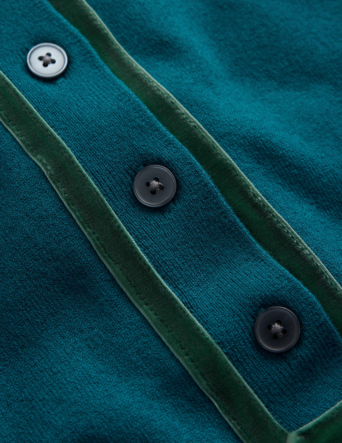 Violet Velvet Trim Henley-ink blue - Image 7