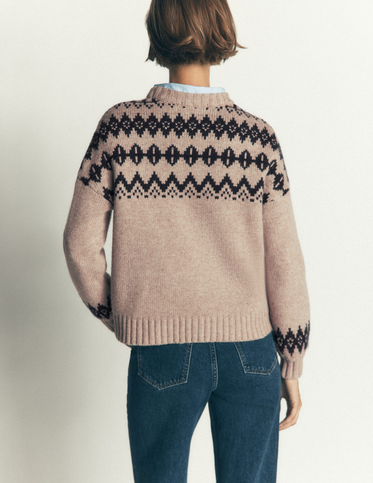 Chunky Fair Isle Jumper-Chinchilla Melange, Fair Isle-3
