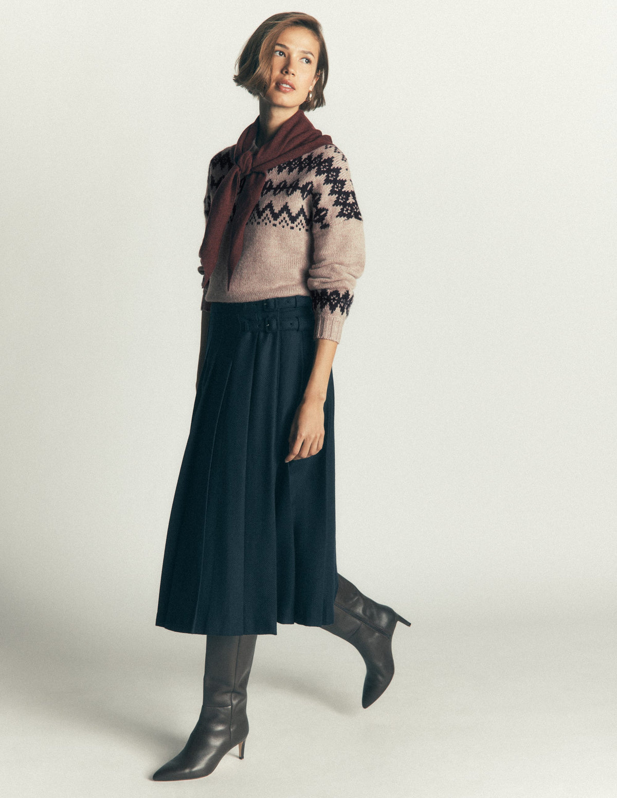 Chunky Fair Isle Jumper-Chinchilla Melange, Fair Isle-7