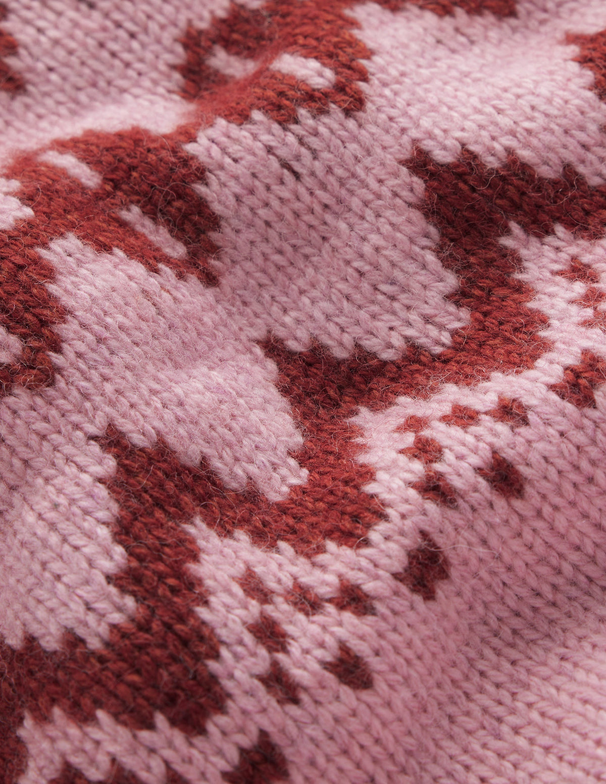 Chunky Fair Isle Jumper-Spring Blossom Pink, Fair Isle - Image 9