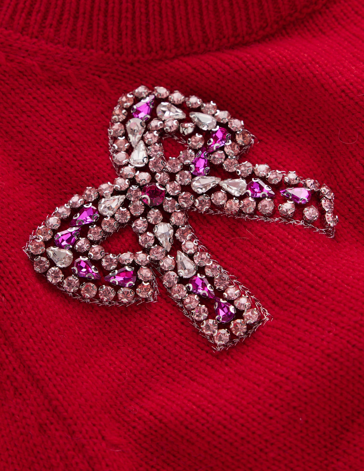 Ria Embellished Knit Jumper-Red Christmas - Image 7