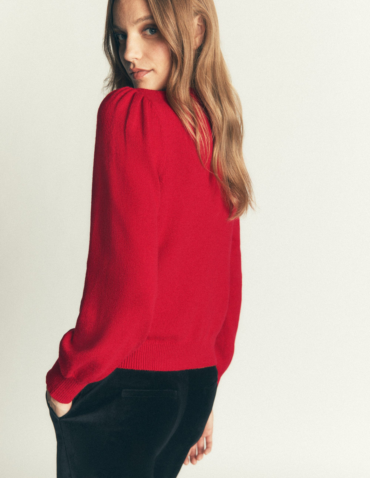 Ria Embellished Knit Jumper-Red Christmas-4