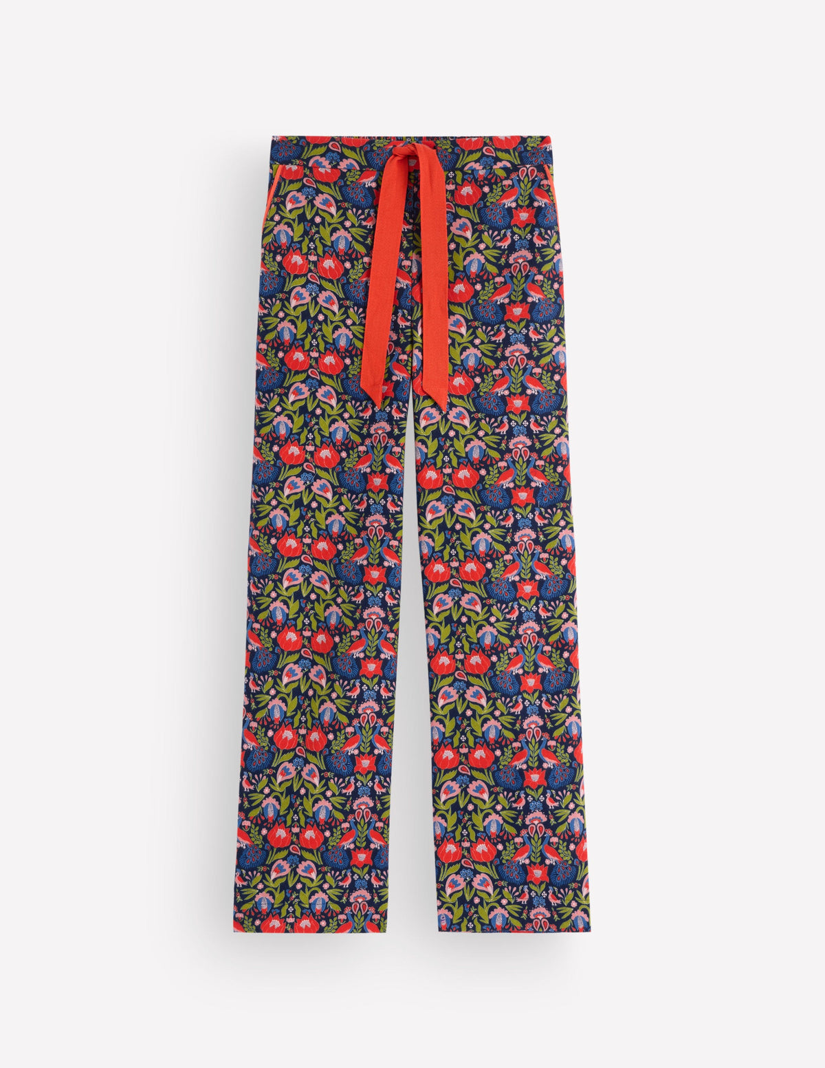 Brushed Cotton Pyjama Trousers-Orange Blossom - Image 5