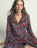 Brushed Cotton Pyjama Shirt-Orange Blossom