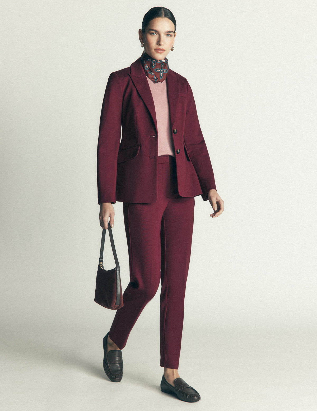 Highgate Ponte Trousers-Deep Wisteria - Image 1