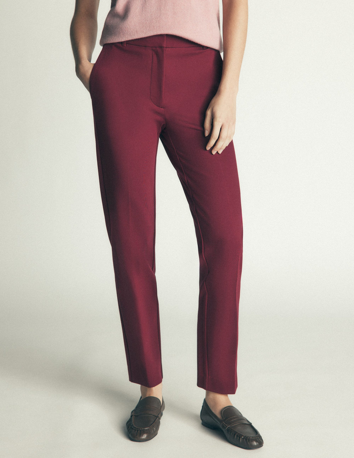 Highgate Ponte Trousers-Deep Wisteria-4