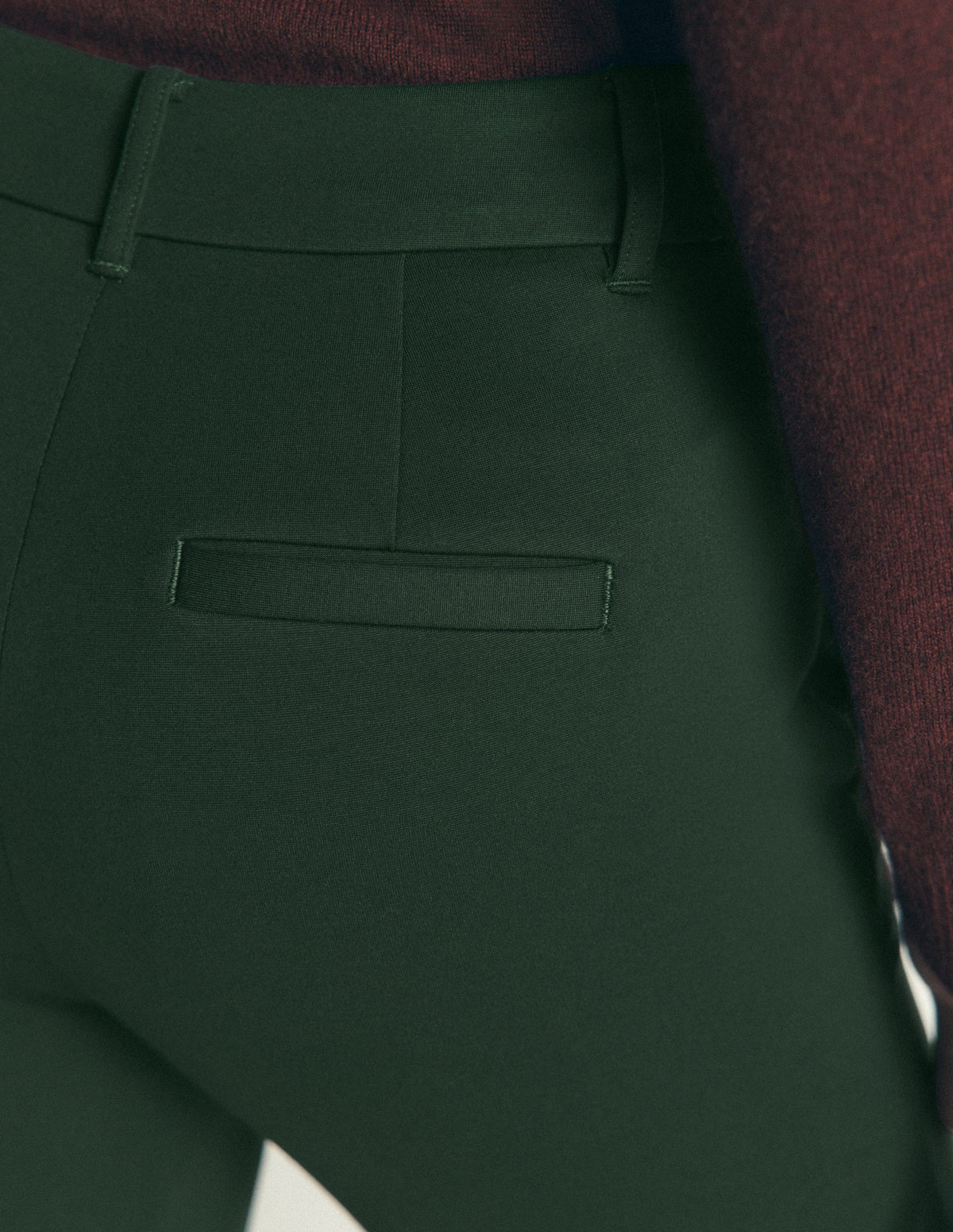 Highgate Ponte Trousers-Midnight Emerald-5