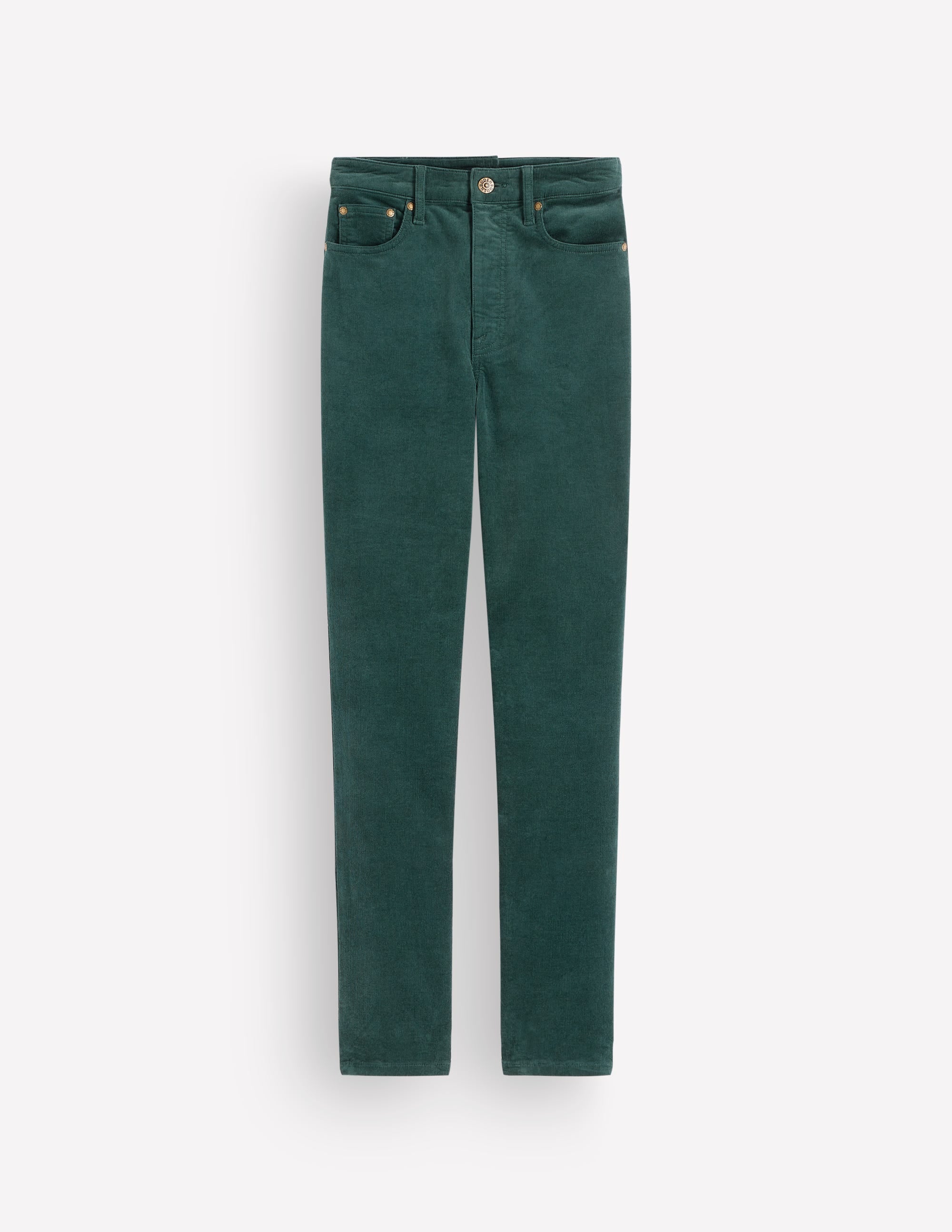 High Rise Cord Slim Jeans-Sea Moss - Image 6