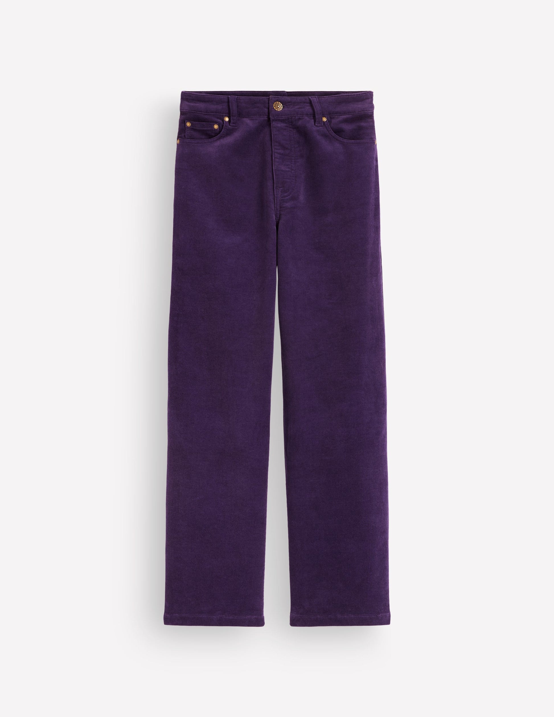 High Rise Cord Column Jeans-Gothic Grape-6