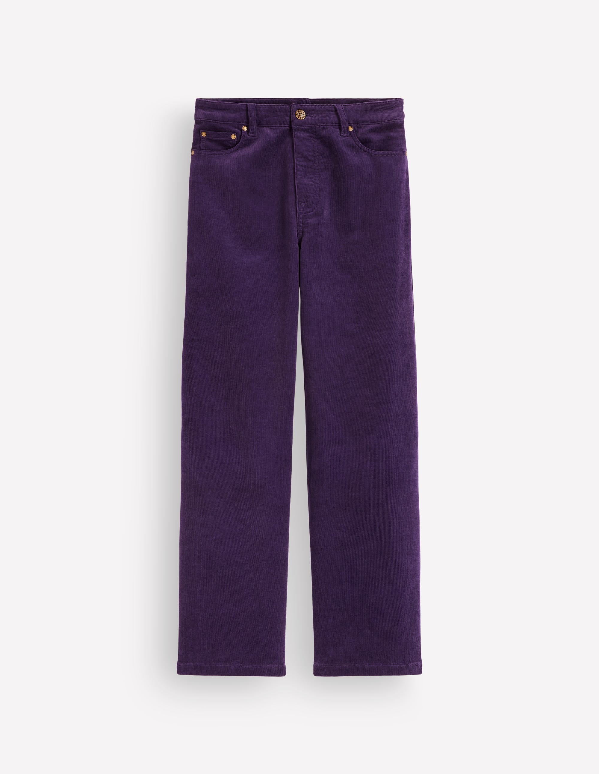 High Rise Cord Column Jeans-Gothic Grape - Image 6