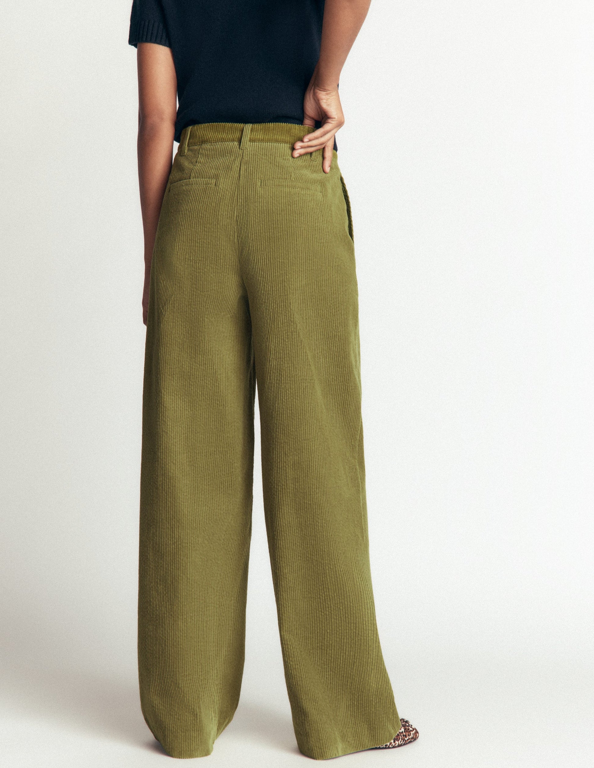 Belgravia Chunky Cord Trousers-Cardamon Seed-4