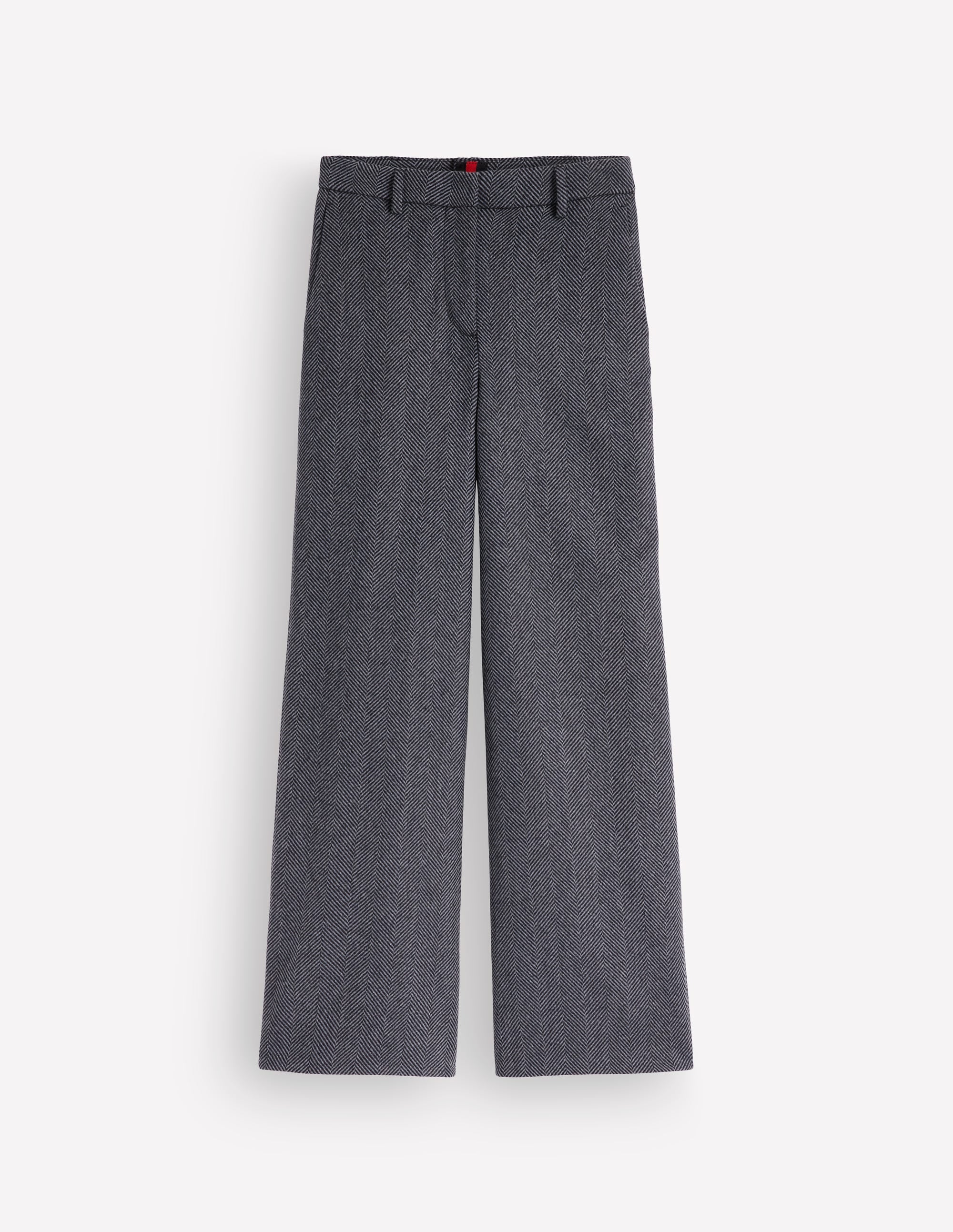 Belgravia Wool Blend Trousers-Blue Herringbone - Image 8