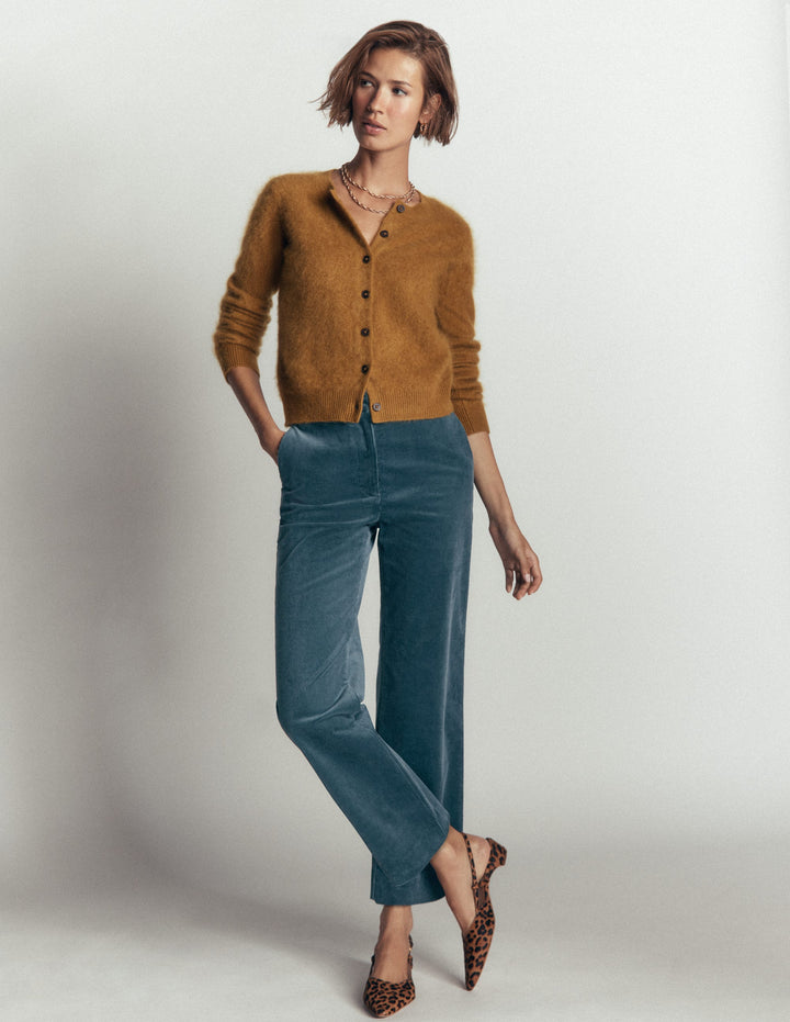 Canonbury Cord Trousers-Storm Blue