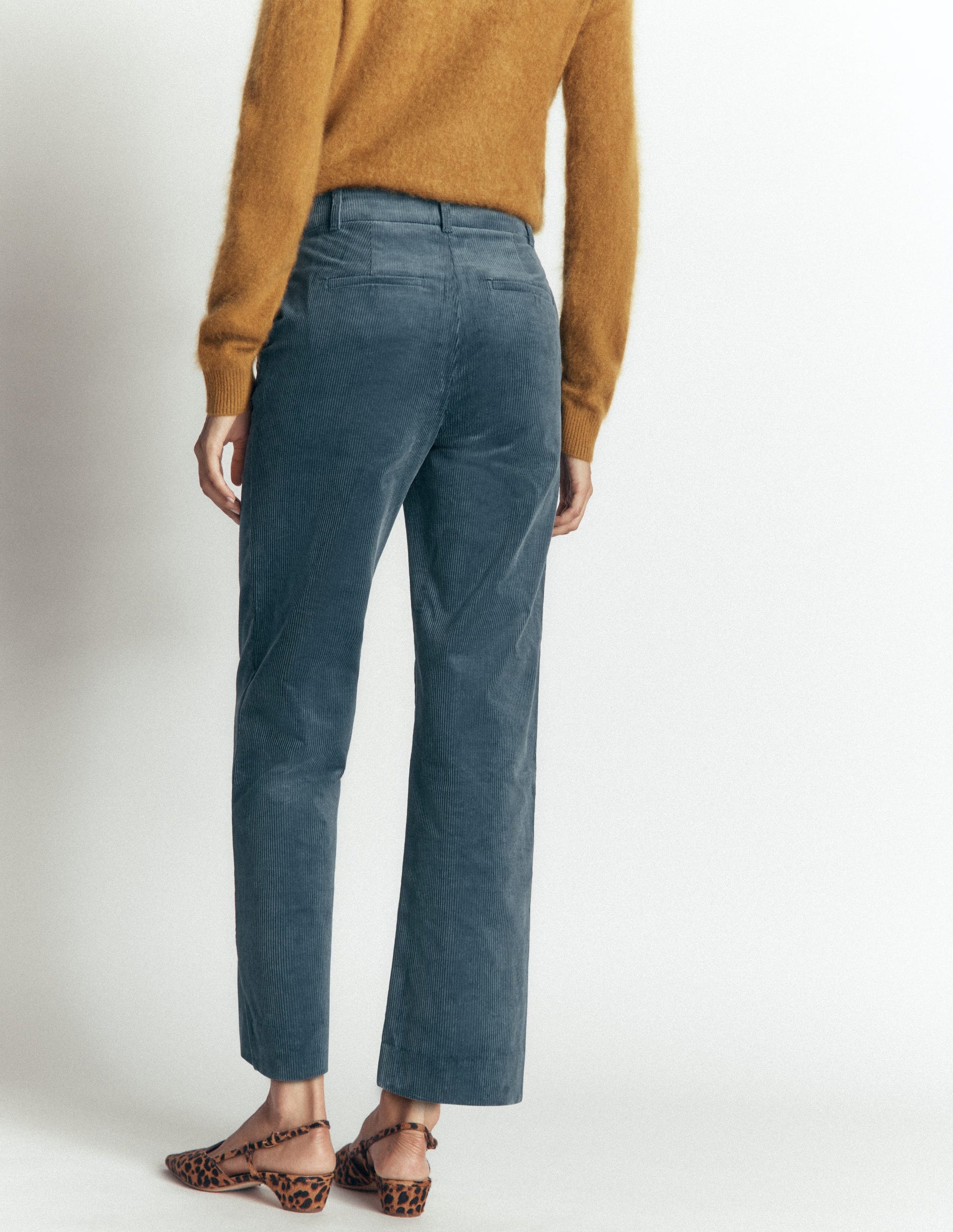 Canonbury Cord Trousers-Storm Blue-4