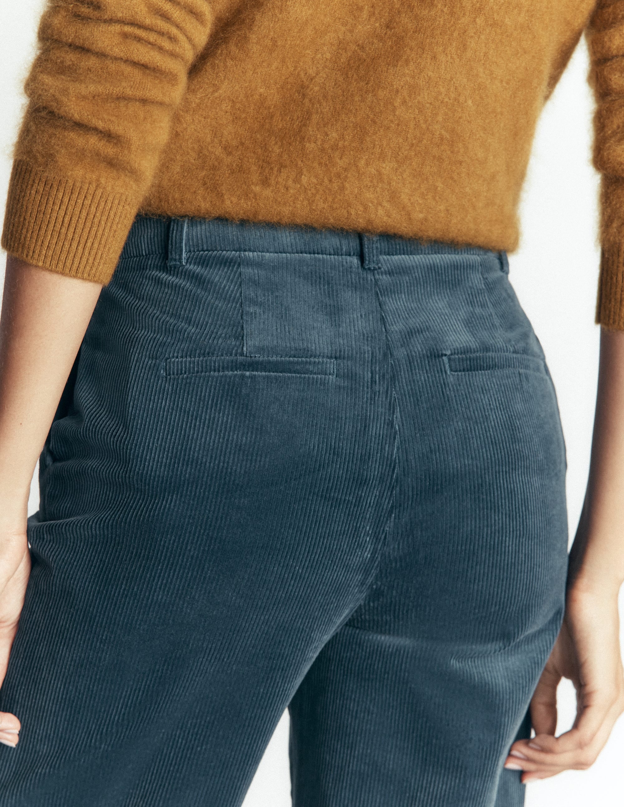 Canonbury Cord Trousers-Storm Blue - Image 6