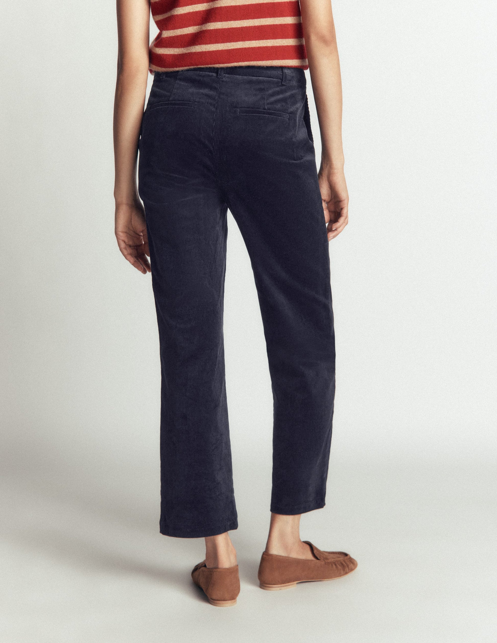 Canonbury Cord Trousers-Navy-3