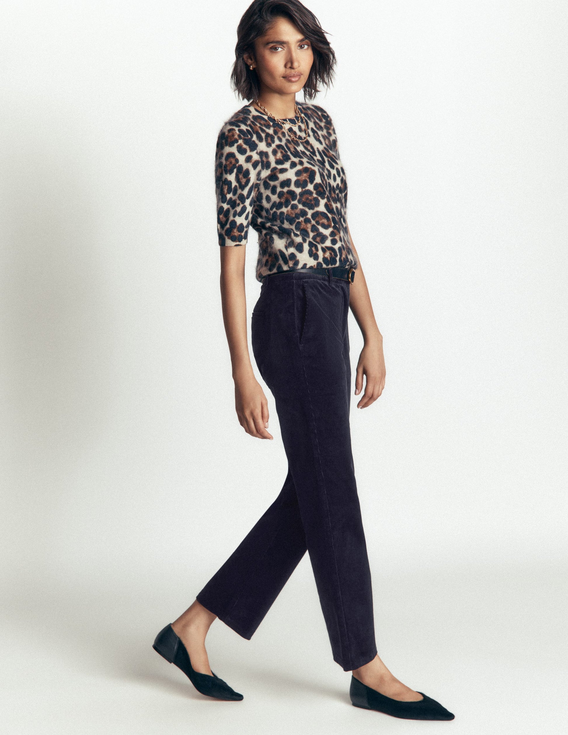 Canonbury Cord Trousers-Navy-5
