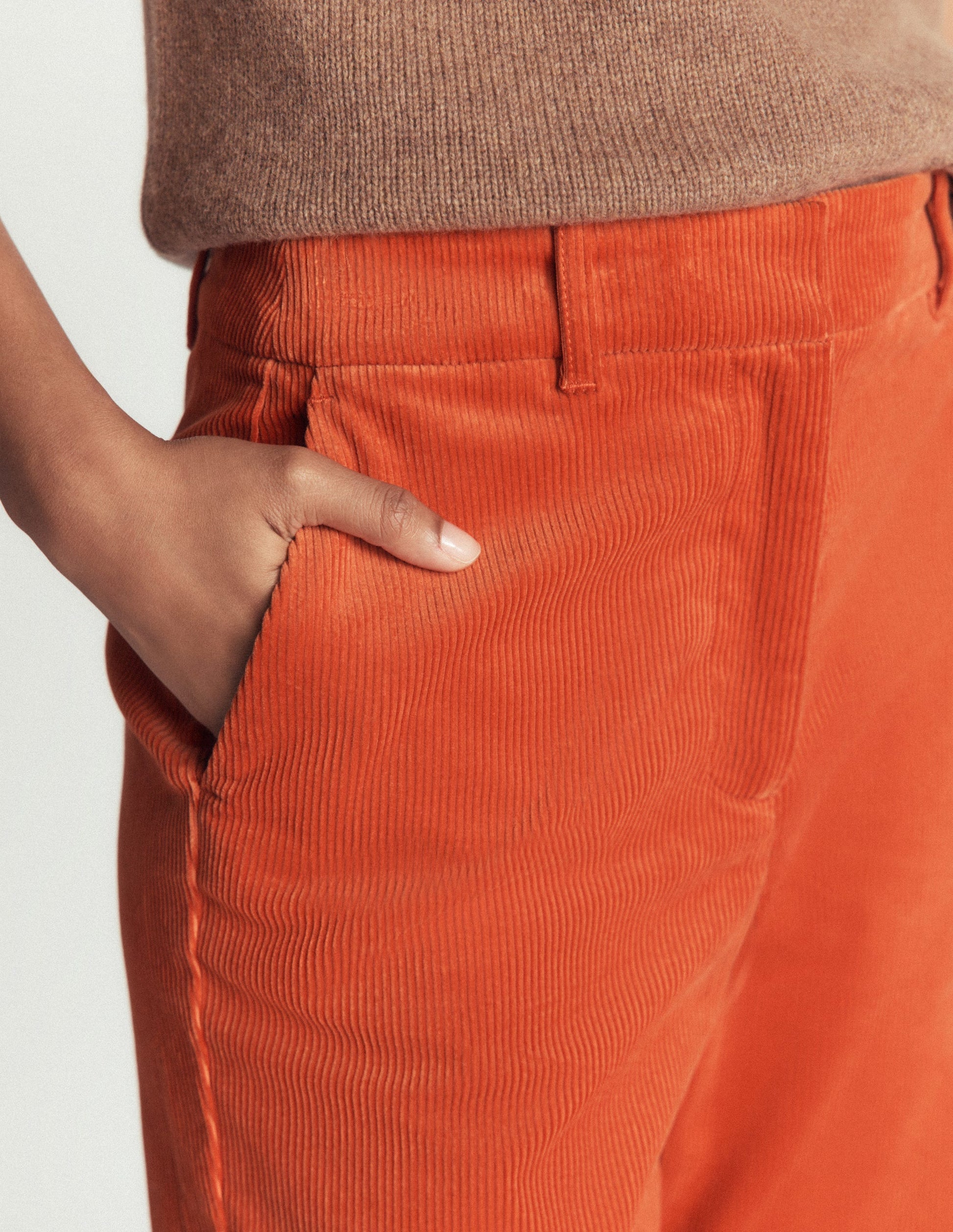 Canonbury Cord Trousers-Spiced Ginger-2