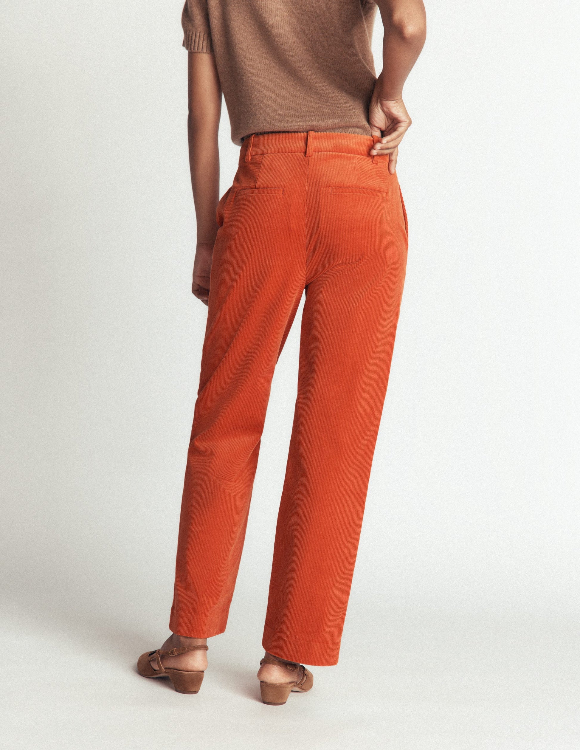 Canonbury Cord Trousers-Spiced Ginger-3