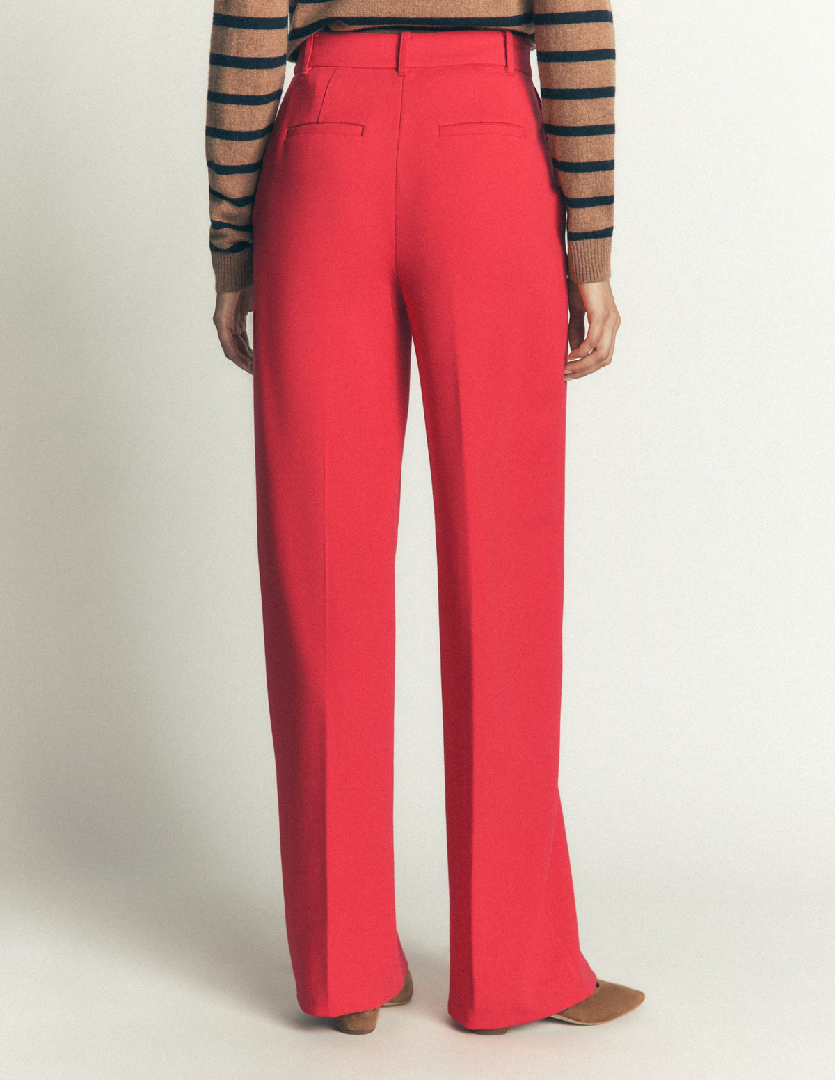 Belgravia Ponte Trousers-Royal Red-3