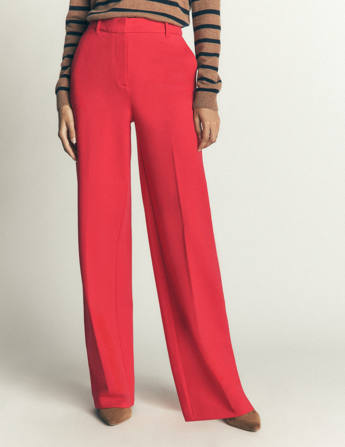 Belgravia Ponte Trousers-Royal Red-4