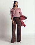 Belgravia Ponte Trousers-Bitter Chocolate